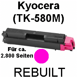 Toner-Patrone rebuilt Kyocera/Mita (TK-580M) Magenta FS-C 5150DN, FSC-5150 DN Toner-Patrone rebuilt Kyocera/Mita (TK-580M) Magenta FS-C 5150DN, FSC-5150 DN