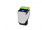 Toner-Patrone rebuilt Lexmark (80C2SC0) Cyan, Lexmark CX 310 DN, CX 310 N, CX 410 DE, CX 410 DTE, CX 410 E, CX 510 DE, CX 510 DHE, CX 510 Dthe