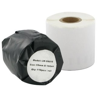 Ordner-Rückenschilder-Etiketten Dymo 99019, 59mm x 190mm, 110 Etiketten/Rolle, weiss, permanent