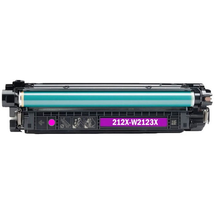 Toner-Patrone rebuilt (Mit neuestem CHIP) HP (W2123X / 212X) magenta rot, Color LaserJet Enterprise MFP M554 DN, M555 DN/X , M578 DN/F