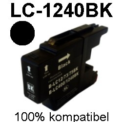 Drucker-Patrone kompatibel Brother (LC-1240BK) Black DCP-J525W/J725DW/J925DW, MFC-J430W/J625DW/J825DW/J835DW/J5910DW/J6510DW/J6710DW/J6910DW