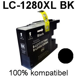 Drucker-Patrone kompatibel Brother (LC-1280XL BK) Black MFC-J 5910DW/MFC-J 6510DW/MFC-J 6710DW/MFC-J 6910DW