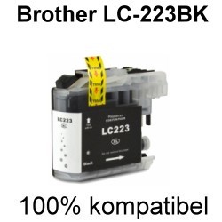 Drucker-Patrone kompatibel Brother (LC-223BK) Black MFC-J 4420 DW, MFC-J 4425 DW, MFC-J 4620 DW, MFC-J 4625 DW, MFC-J 5320 DW, MFC-J 5600 Series, MFC-J 5620 DW, MFC-J 5625 DW, MFC-J 5720 DW,