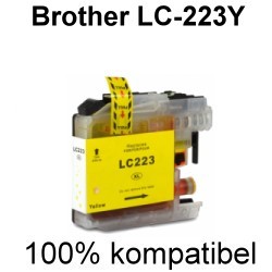 Drucker-Patrone kompatibel Brother (LC-223Y) Yellow MFC-J 4420 DW, MFC-J 4425 DW, MFC-J 4620 DW, MFC-J 4625 DW, MFC-J 5320 DW, MFC-J 5600 Series, MFC-J 5620 DW, MFC-J 5625 DW, MFC-J 5720 DW,
