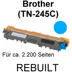 Toner-Patrone rebuilt Brother (TN-245C) Cyan HL-3140CW/3150CDN/3150CDW/3170CDW, MFC-9130CW/9140CDN/9330CDW/9340CDW