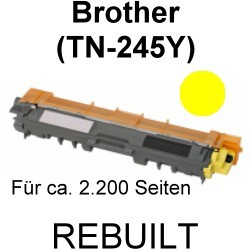 Toner-Patrone rebuilt Brother (TN-245Y) Yellow HL-3140CW/3150CDN/3150CDW/3170CDW, MFC-9130CW/9140CDN/9330CDW/9340CDW