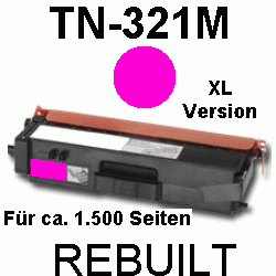 Toner-Patrone rebuilt Brother (TN-321M) Magenta MFC L-8600CDW/8650CDW/8850CDW, DCP L-8400CDN/8450CDN, HL L-8250CDN/8300Series/8350CDW/8350CDWT