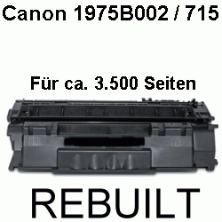 Toner-Patrone rebuilt Canon (715/1975B002) Black, I Sensys LBP 3310/LBP 3370/Lasershot LBP 3310/LBP 3370/LBP 3310/LBP 3370/Atos FD 4911 L 14/Wincor Nixdorf FD 4911 L 14