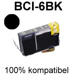 Drucker-Patrone kompatibel Canon (BCI-6BK) Black Pixma IP-4000/4000P/4000R/5000/6000D/6100D/8500, Pixma MP-750/760/780