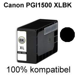 Drucker-Patrone kompatibel Canon (9182B001/PGI-1500XLBK) Black mit Chip Maxify MB 2000 Series, Maxify MB 2050, Maxify MB 2300 Series, Maxify MB 2350