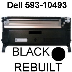 Toner-Patrone rebuilt Dell (593-10493) Black für Dell-1230C/1235C/1235CN