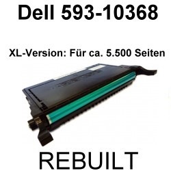 Toner-Patrone rebuilt Dell (593-10368) Black Dell 2145CN