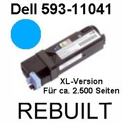 Toner-Patrone rebuilt Dell (593-11041) Cyan für Dell 2100Series/2150CDN/2150CN/2155CDN/2155CN