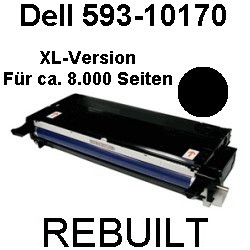 Toner-Patrone rebuilt Dell (593-10170) Black für Dell 3100Series/3110CN/3115CN