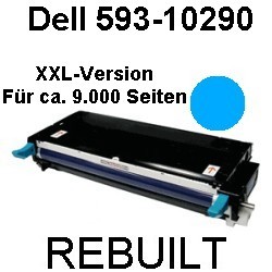 Toner-Patrone rebuilt Dell (593-10290) Cyan für Dell 3130CN