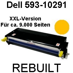 Toner-Patrone rebuilt Dell (593-10291) Yellow für Dell 3130CN