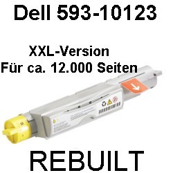 Toner-Patrone rebuilt Dell (593-10123) Yellow für Dell 5110CN