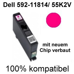 Drucker-Patrone rebuilt Dell (592-11814/55K2V) Magenta, Dell V525 W/V725W