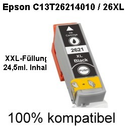 Drucker-Patrone kompatibel Epson (C13T26214010/26XL) Black Expression Premium XP-600/605/700/800