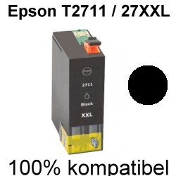 Drucker-Patrone kompatibel Epson (T2711/27XL) Black Workface WF3600 Series, WF3620DWF, WF3620WF, WF3640DTWF, WF7110DTW, WF7600 Series, WF7610DWF, WF7620DTWF