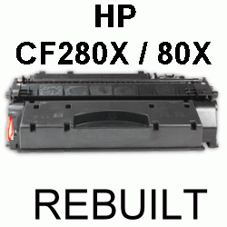 Toner-Patrone rebuilt HP (CF280X/80X) LaserJet Pro-400 M401 A/D/DN/DNE/DW/N, Pro-400 M425 DN/DW