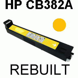 Toner-Patrone rebuilt HP (CB382A/824A) Yellow  ColorLaserJet CP-6015DE/6015DN/6015DNE/6015N/6015XH