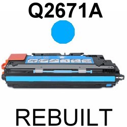 Toner-Patrone rebuilt HP (Q2671A/309A) Cyan ColorLaserJet-3500/3500N/3550/3550N