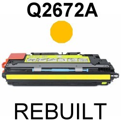 Toner-Patrone rebuilt HP (Q2672A/309A) Yellow ColorLaserJet-3500/3500N/3550/3550N