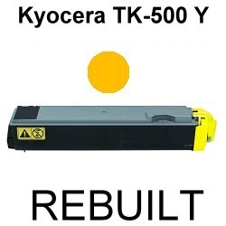 Toner-Patrone rebuilt Kyocera/Mita (TK-500Y) Yellow, FS C 5016 B/FS C 5016 DN/C 5016 DTN/C 5016 HDN/C 5016 N/Olivetti D Color P 216