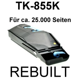 Toner-Patrone rebuilt Kyocera/Mita (TK-855K) Black, Taskalfa 400 CI/Taskalfa 500 CI/Taskalfa 552 CI/Copystar CS 400 CI/CS 500 CI/CS 552 CI