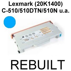 Toner-Patrone rebuilt Lexmark (20K1400) Cyan Optra C-510/510DTN/510N/C510/C510DTN/C510N