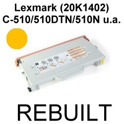 Toner-Patrone rebuilt Lexmark (20K1402) Yellow Optra C-510/510DTN/510N/C510/C510DTN/C510N