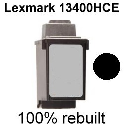 Drucker-Patrone rebuilt Lexmark (13400HCE) Black Lexmark ColorJetPrinter-1000/1000XL/1020/1100/2030/2050/2055/3000, Winwriter-100/150C, Execjet-4076/II/IIC, Samsung FX-4000/4100/4105/4200/4205/4225