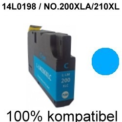 Drucker-Patrone kompatibel Lexmark (14L0198/NO.200XLA/210XL) Cyan Officeedge PRO 4000/4000C/4000Series/5500/5500Series/5500T