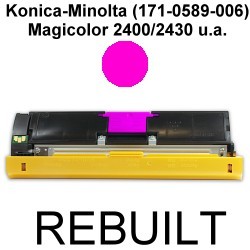 Toner-Patrone rebuilt Konica-Minolta (1710589006) Magenta Magicolor-2400W/2430DL/2430Desklaser/2450/2450D/2450DX/2450PS/2480MF/2490MF/2500W/2530DL/2550/2550DN/2550N/2590MF 