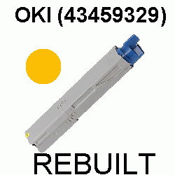 Toner-Patrone rebuilt Oki (43459329) Yellow C-3300/3400/3450/3600,C3300/C3400/C3450/C3600