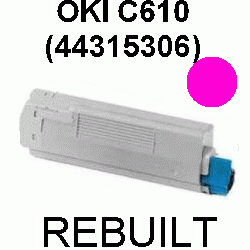 Toner-Patrone rebuilt Oki (44315306) Magenta C-610 CDN, C610 DN, C610 DTN, C610 N