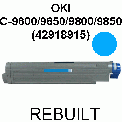 Toner-Patrone rebuilt Oki (42918915) Cyan C9600/C9650/C9800/C9850/C-9600/9650/9800/9850