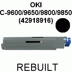 Toner-Patrone rebuilt Oki (42918916) Black C9600/C9650/C9800/C9850/C-9600/9650/9800/9850