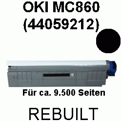 Toner-Patrone rebuilt Oki (44059212) Black MC-860, MC860 Cdtn/Cdxn/DN, CX2633, CX-2633