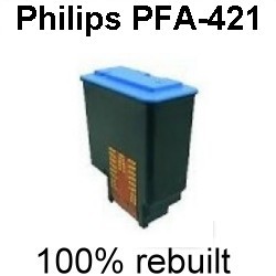 Drucker-Patrone rebuilt Philips (PFA-421) Black, FAX I JET Memo/FAX I JET Primo/FAX I JET Voice/FAX I JET VOX/IPF 145/IPF 170 Series/IPF 175/IPF 176/IPF 181