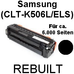 Toner-Patrone rebuilt Samsung (CLT-K506L/ELS) Black CLP-680 DW/ND, CLP680, CLX-6260, CLX6260 FD/FR/FW/ND