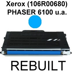 Toner-Patrone rebuilt Xerox (106R00680) Cyan Phaser-6100/6100BD/6100DN/6100VBD/6100VDN