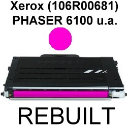 Toner-Patrone rebuilt Xerox (106R00681) Magenta Phaser-6100/6100BD/6100DN/6100VBD/6100VDN