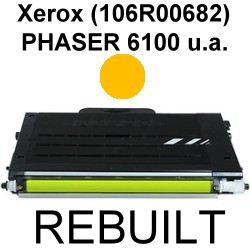 Toner-Patrone rebuilt Xerox (106R00682) Yellow Phaser-6100/6100BD/6100DN/6100VBD/6100VDN