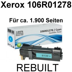 Toner-Patrone rebuilt Xerox (106R01278) Cyan Phaser 6130/6130N/6130VN