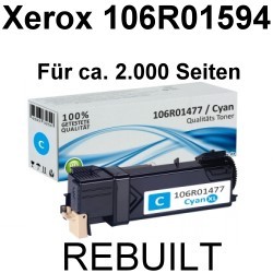 Toner-Patrone rebuilt Xerox (106R01477) Cyan Phaser 6140/6140DN/6140N