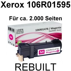 Toner-Patrone rebuilt Xerox (106R01478) Magenta Phaser 6140/6140DN/6140N