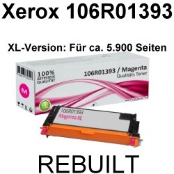Toner-Patrone rebuilt Xerox (106R01393) Magenta Phaser 6280/6280DN/6280DNM/6280N